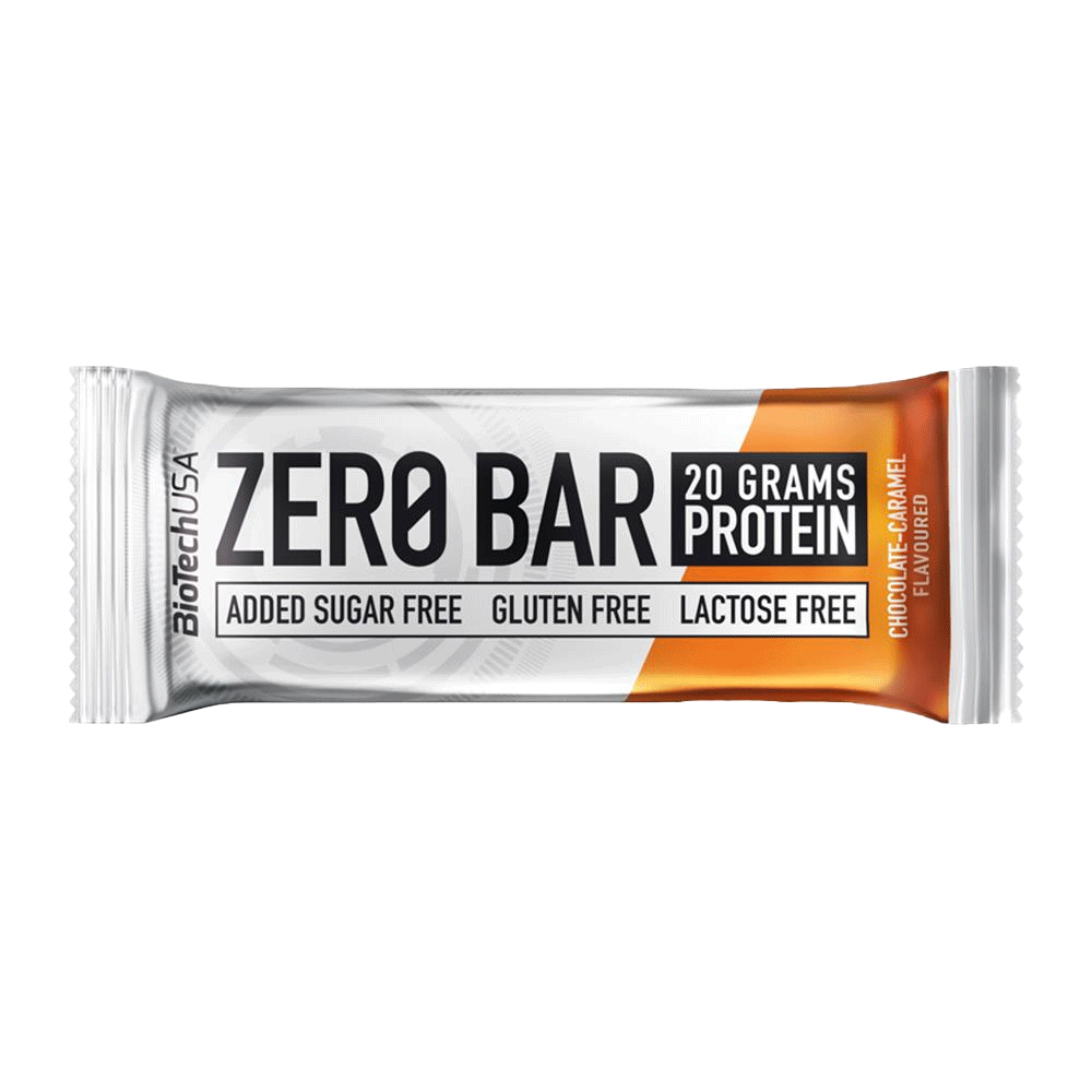 Baton protein fara gluten Zero Bar ciocolata&caramel 35gr Biotech