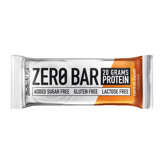 Baton protein fara gluten Zero Bar ciocolata&caramel 35gr Biotech