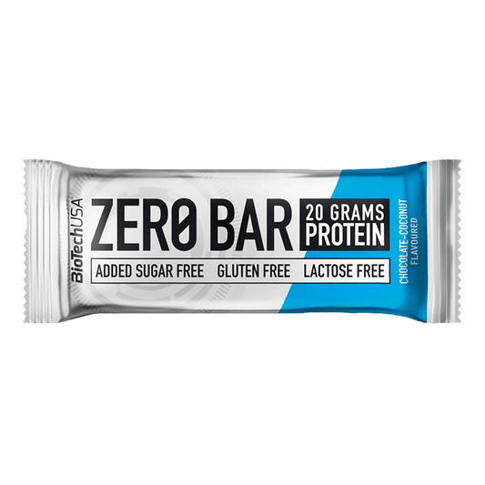 Baton protein fara gluten Zero Bar cocos&ciocolata 50gr Biotech