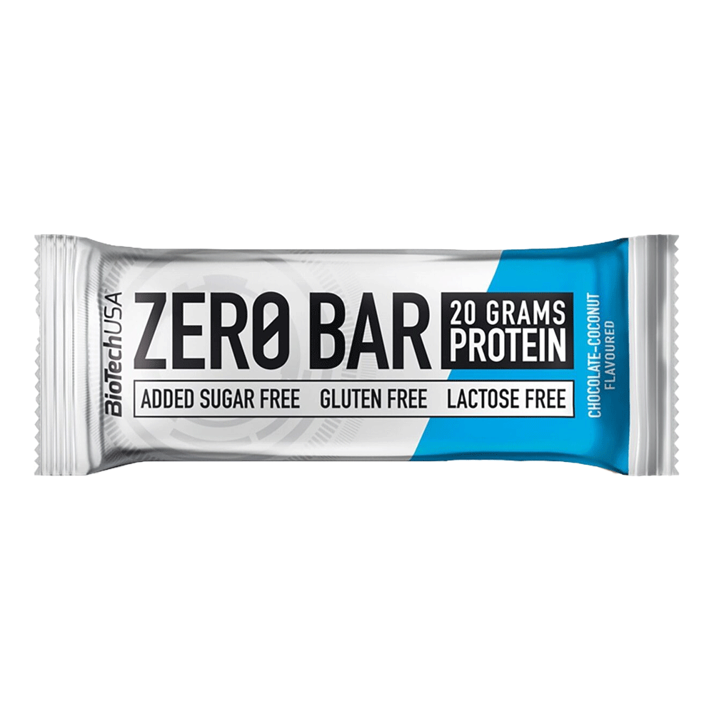 Baton protein fara gluten Zero Bar cocos&ciocolata 50gr Biotech