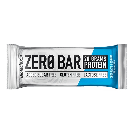 Baton protein fara gluten Zero Bar cocos&ciocolata 50gr Biotech