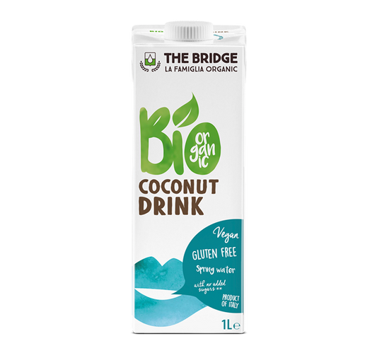 Lapte bio de nuca de cocos fara gluten 1l The Bridge