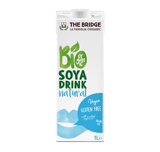 Lapte bio de soia fara gluten 1l The Bridge