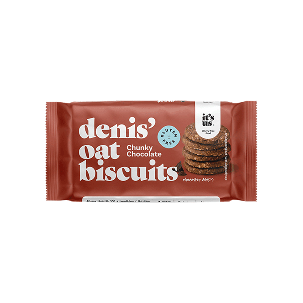 Biscuiti fara gluten ovaz cu cacao 50gr Denis It's Us
