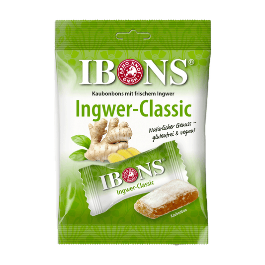 Bomboane gumate cu ghimbir fara gluten 92gr Ibons