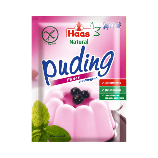 Budinca fara gluten cu gust de punci 40g Haas