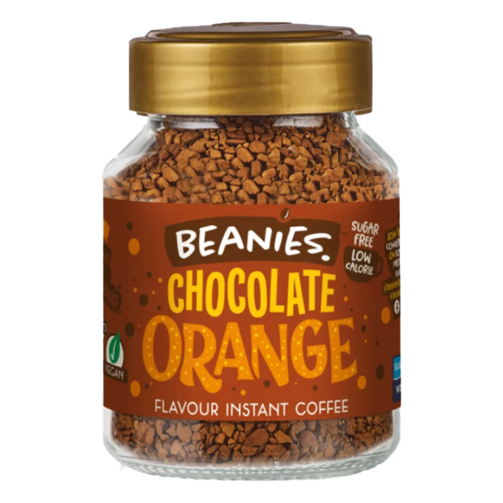 Cafea instant fara gluten fara coffeina cu aroma de ciocolata-portocale 50gr Beanies