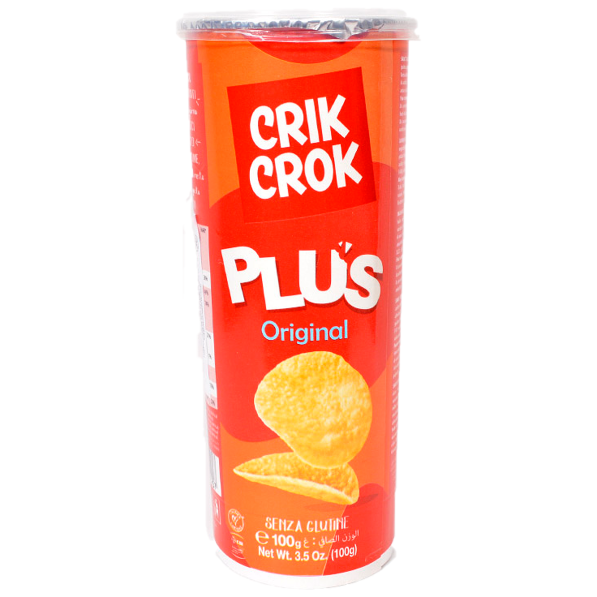 Chips fara gluten cu sare 100gr Crik Crok