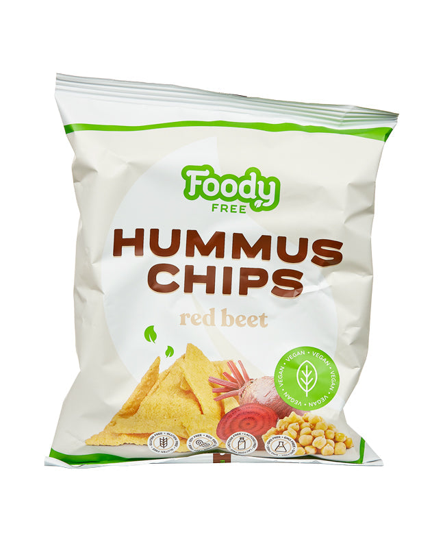 Chips hummus fara gluten cu sfecla 50gr Foody Free