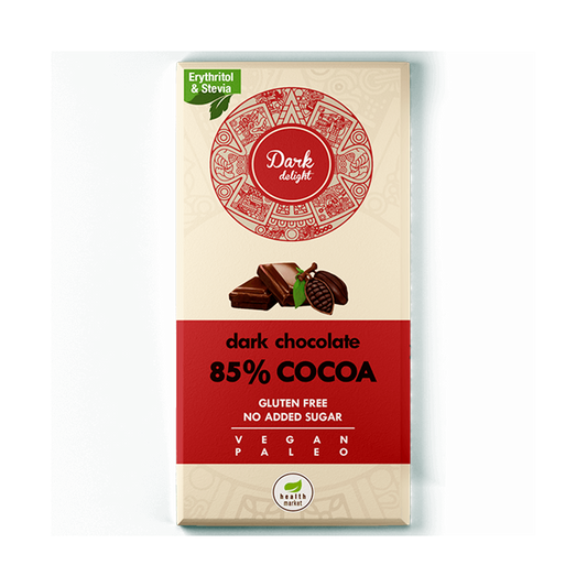 Ciocolata neagra vegana, fara gluten Dark Delight 80gr Health Market