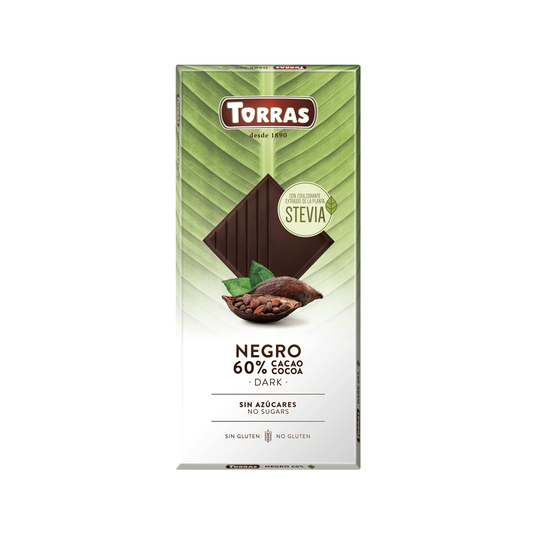 Ciocolata neagra fara gluten cu 60% cacao 100gr Torras
