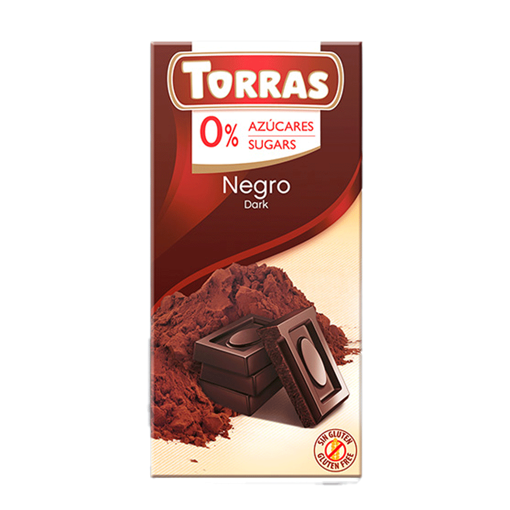 Ciocolata neagra clasica fara gluten 75gr Torras