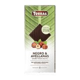 Ciocolata neagra fara gluten cu alune 125gr Torras