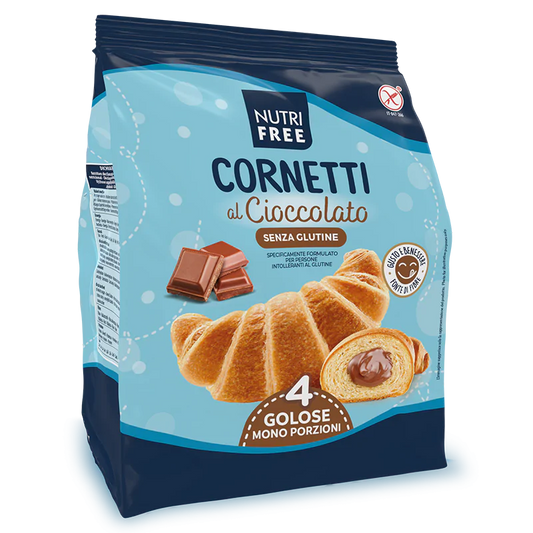 Cornulete cu ciocolata fara gluten Cornetti 240gr NutriFree