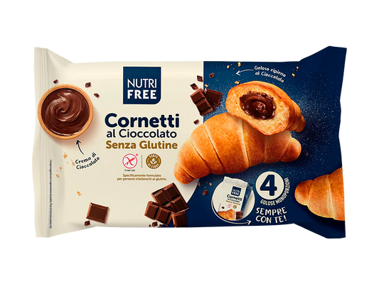 Cornulete cu ciocolata fara gluten Cornetti 240gr NutriFree