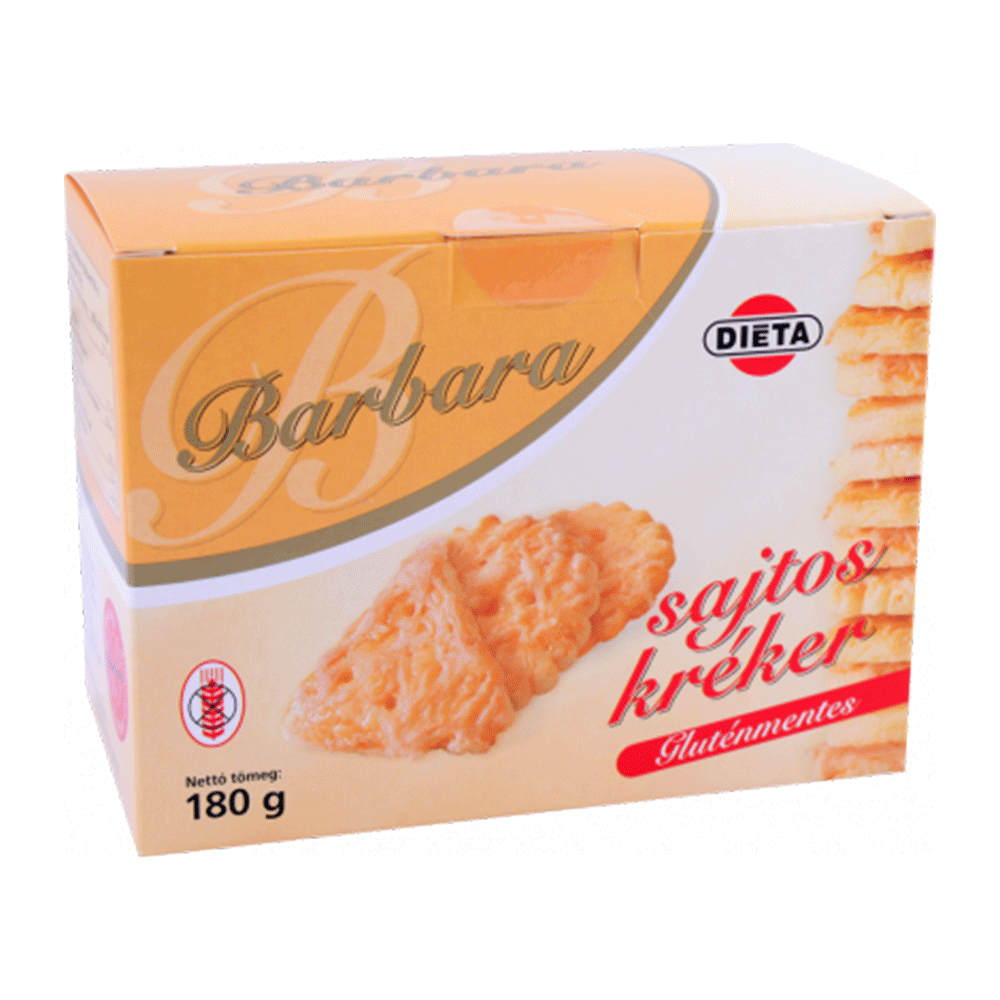 Crackers fara gluten cu cascaval 150gr Barbara