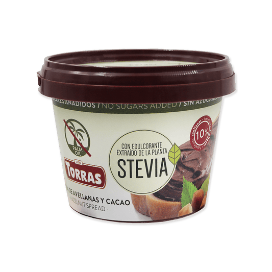 Crema tartinabila de alune si stevie fara gluten 200g Torras