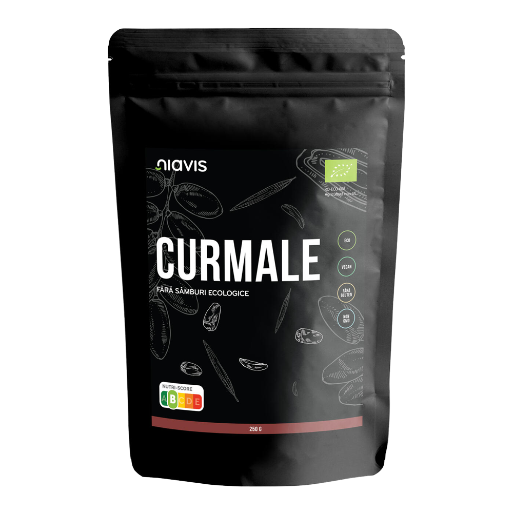 Curmale fara samburi fara gluten, bio 250g Niavis