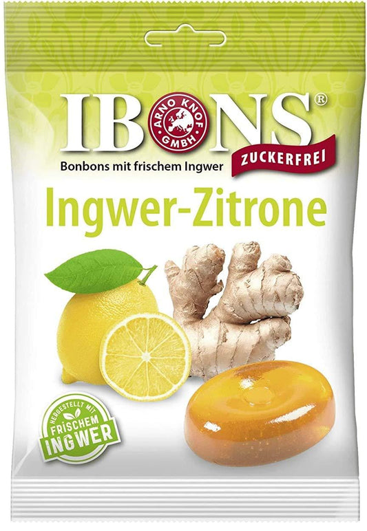 Dropsuri cu ghimbir & lamaie fara gluten 75gr Ibons