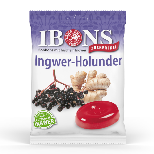 Dropsuri cu ghimbir & soc fara gluten 75gr Ibons