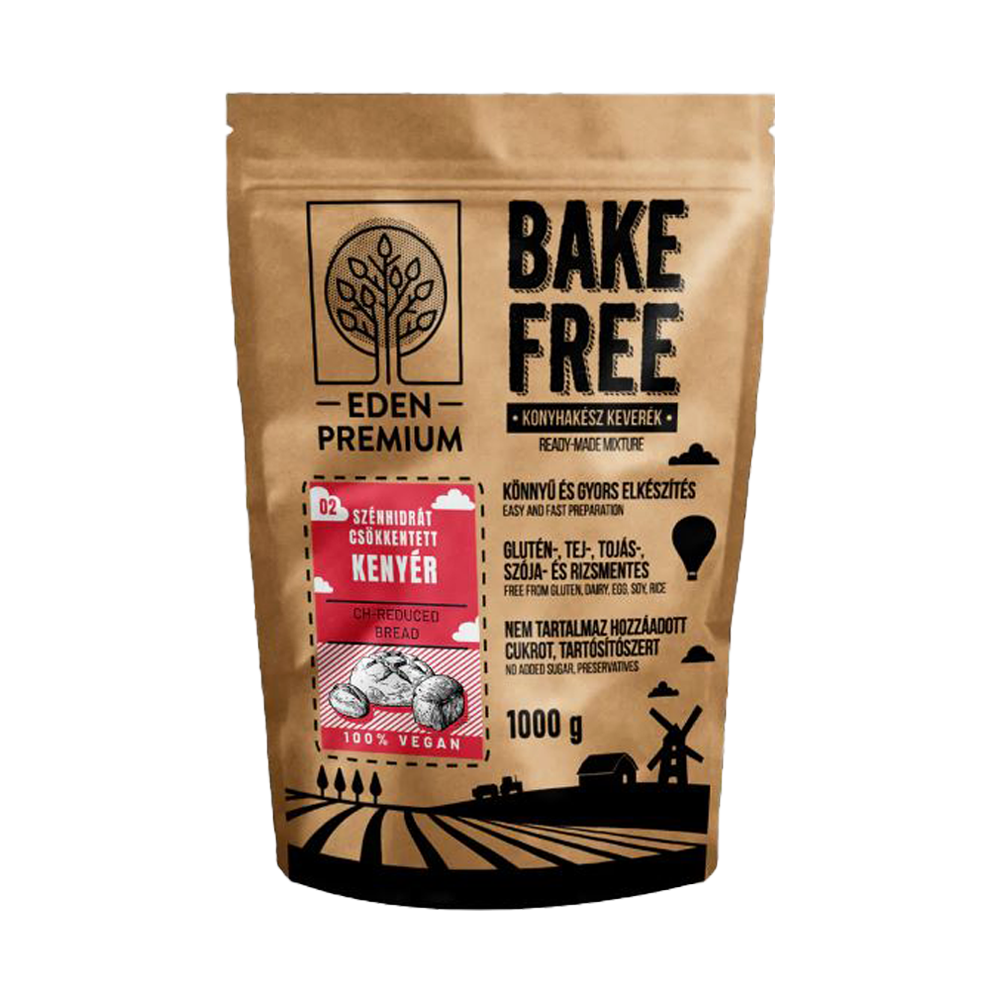 Mix faina fara gluten cu nivel redus de carbohidrati 1kg Bake Free Eden Premium