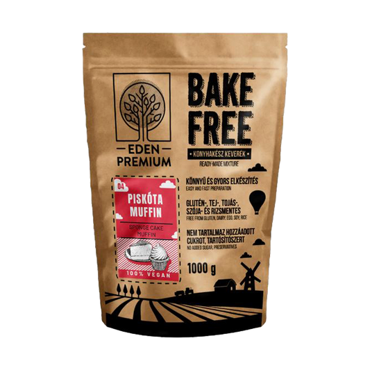 Mix faina fara gluten pentru piscoturi si briose 1kg Bake Free Eden Premium