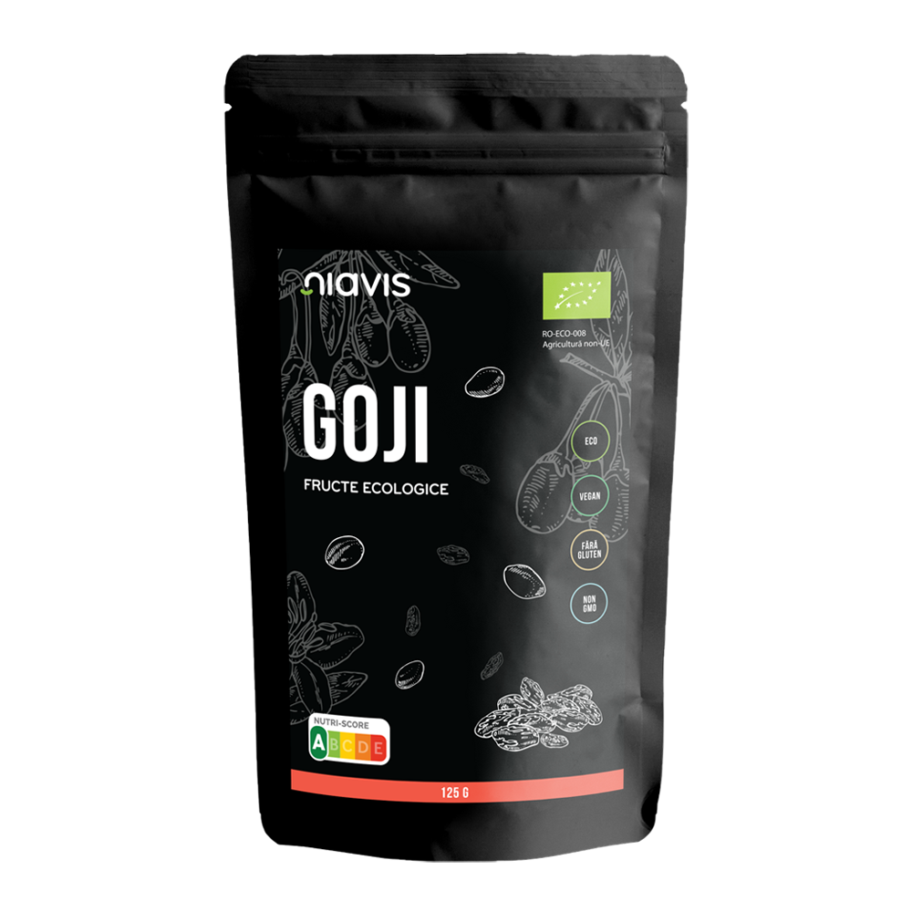 Fructe de goji fara gluten, bio 125g Niavis