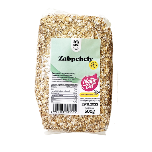 Fulgi de ovaz fara gluten 500gr It's Us Naturbit