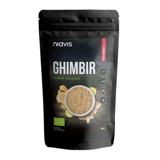 Ghimbir pulbere fara gluten, bio 60g Niavis