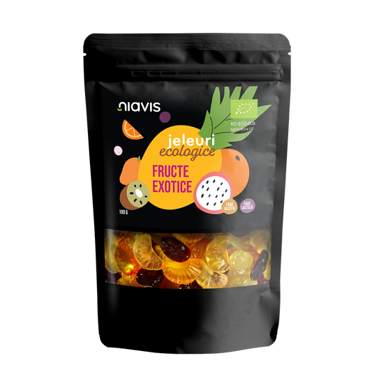Jeleuri bio fara gluten Fructe Exotice 100gr Niavis