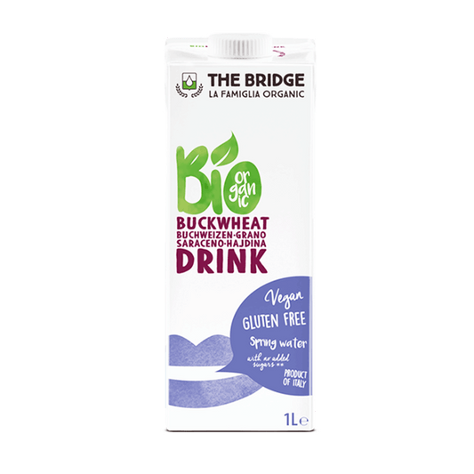 Lapte hrisca si orez fara gluten bio 1l The Bridge