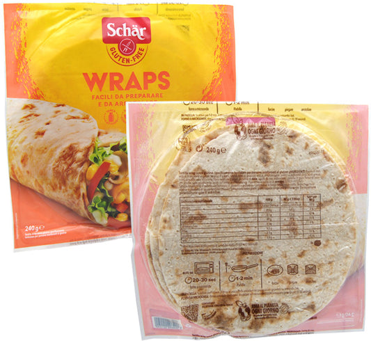 Lipie fara gluten Wraps 2x80g 160g Schar