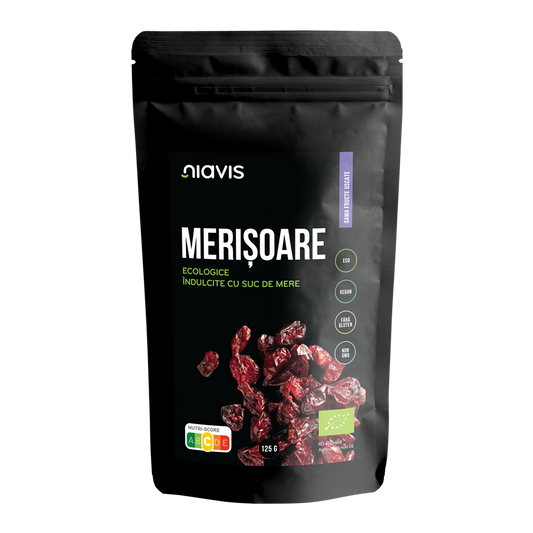 Merisoare fara gluten, bio 125g Niavis