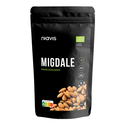 Migdale crude fara gluten, bio 125g Niavis