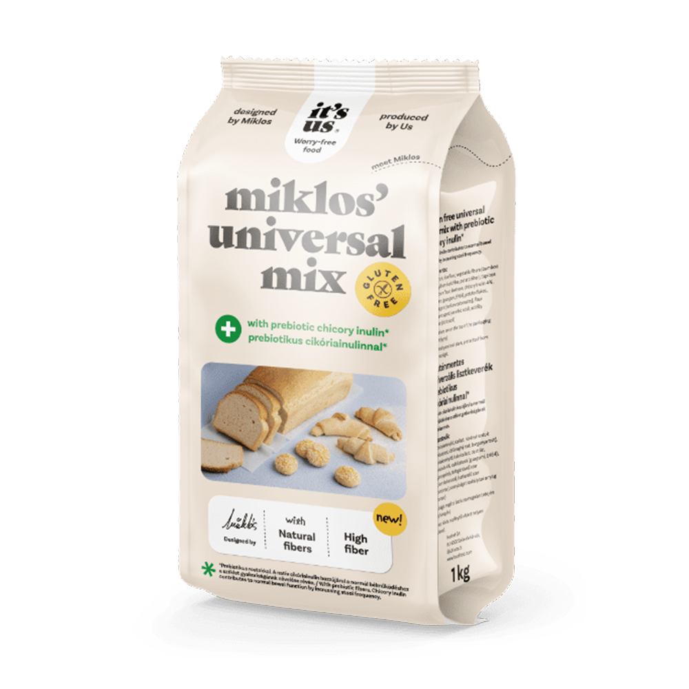 Mix faina universala fara gluten cu probiotice Miklos 1kg It's Us