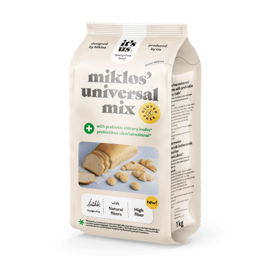 Mix faina universala fara gluten cu probiotice Miklos 1kg It's Us
