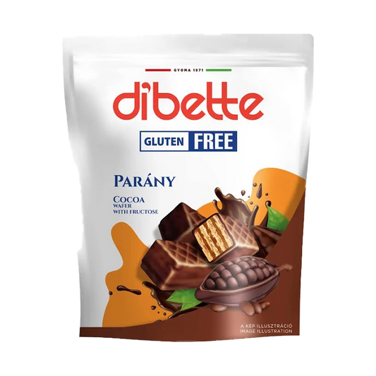 Napolitane fara gluten invelite in ciocolata 120gr Dibette