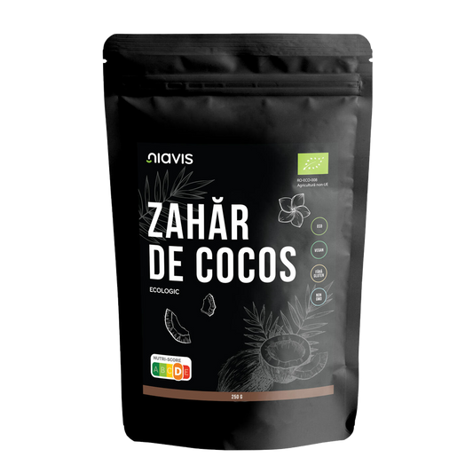 Zahar de cocos fara gluten, bio 250gr Niavis