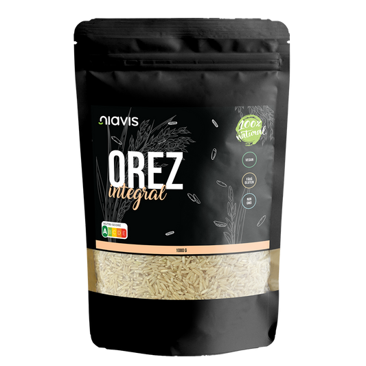Orez integral fara gluten 1kg Niavis