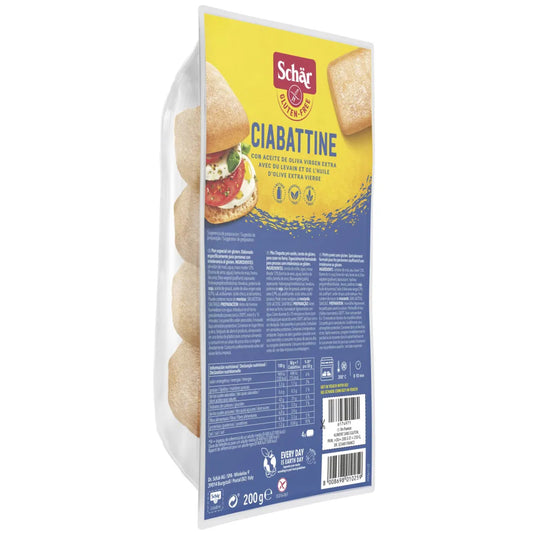 Paine fara gluten Ciabattine 200gr Schar