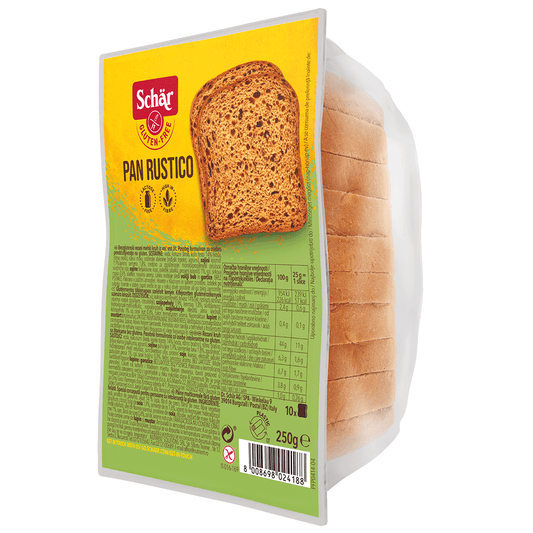 Paine neagra fara gluten cu seminte Pan Rustico 250g Schar