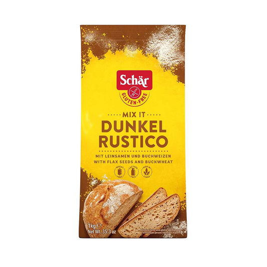 Mix faina fara gluten Dunkel Rustico pentru paine neagra 1kg Schar