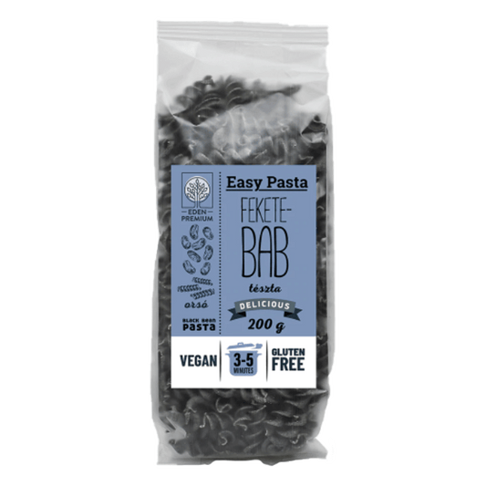 Paste din fasole neagra fara gluten spirale 200gr Eden Premium