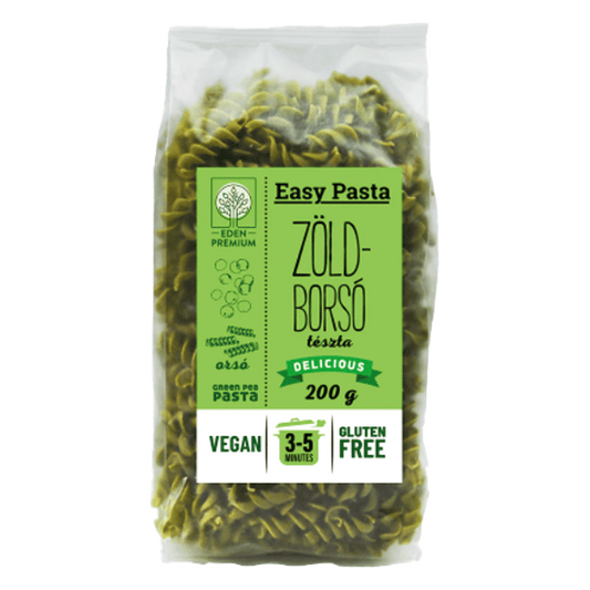 Paste din mazare verde fara gluten spirale 200gr Eden Premium