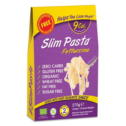 Paste konjac bio fara gluten fettuccine 270gr Slim Pasta