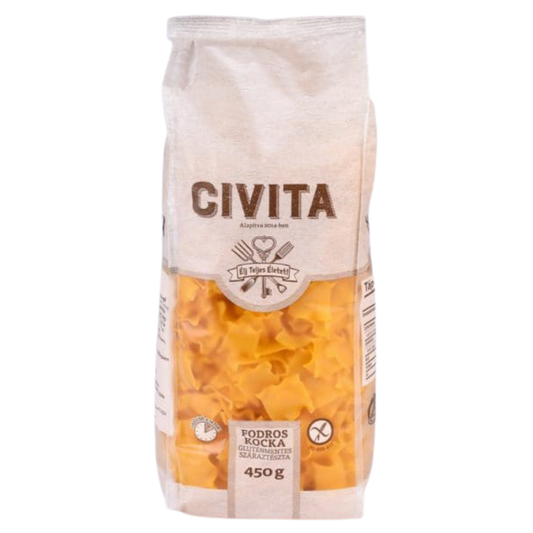 Paste fara gluten din porumb patrat ondulat 450gr Civita