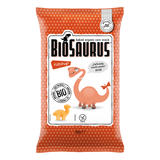 Pufuleti bio fara gluten cu ketchup dinosaur 50gr Biosaurus