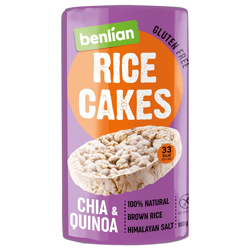 Rondele de orez fara gluten chia&quinoa 100gr Benlian