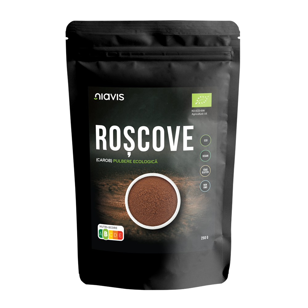 Roscove (Carob) fara gluten, bio 250g Niavis