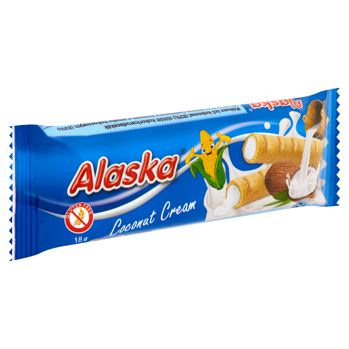 Rulouri din porum umpluti cu crema de lapte fara gluten 18gr Alaska